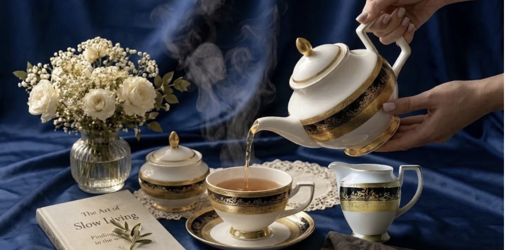 Falkenporzellan Black: Ấm Trà Sứ Cao Cấp Đánh Thức Mọi Giác Quan Thưởng Trà