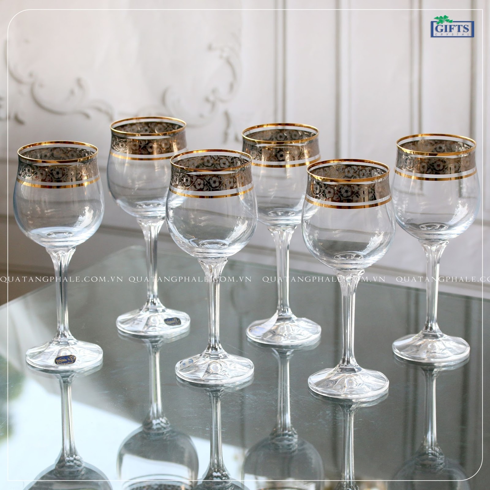 Ly rượu vang mạ vàng Diana có phù hợp làm quà tặng không?