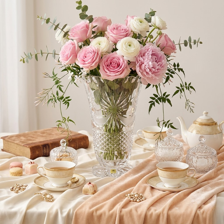 Bình hoa pha lê chính hãng