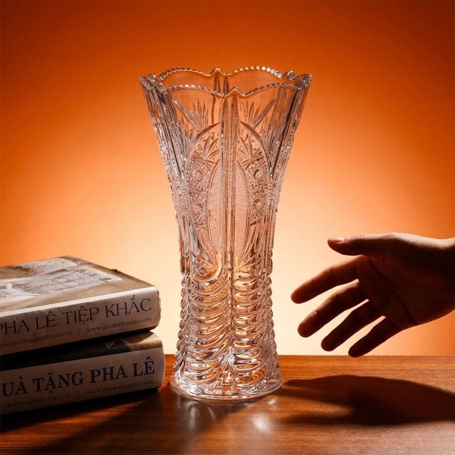 Bình hoa pha lê cao cấp chính hãng