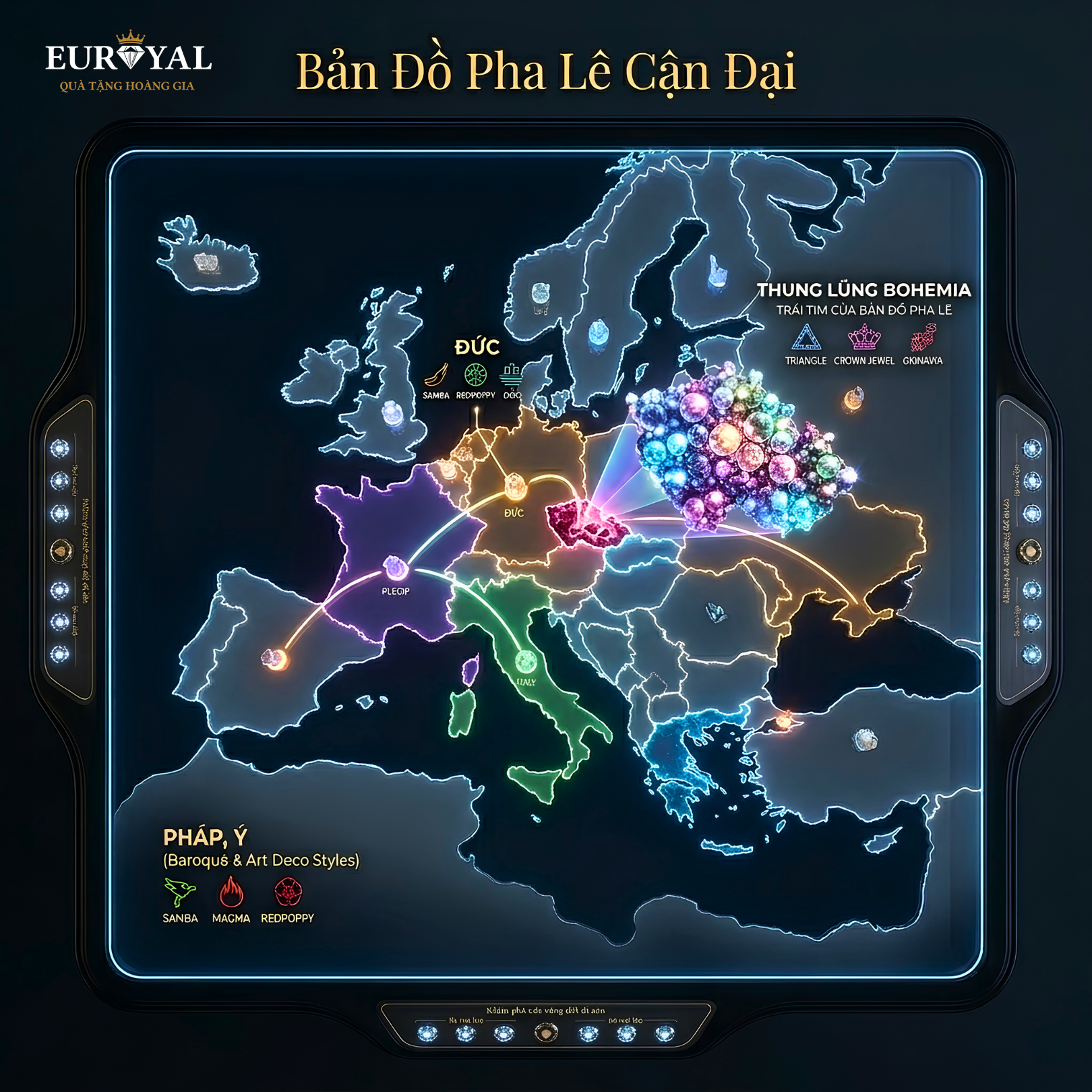 Hành Trình Khám Phá Bản Đồ Pha Lê Cận Đại Qua Hệ Sinh Thái Euroyal
