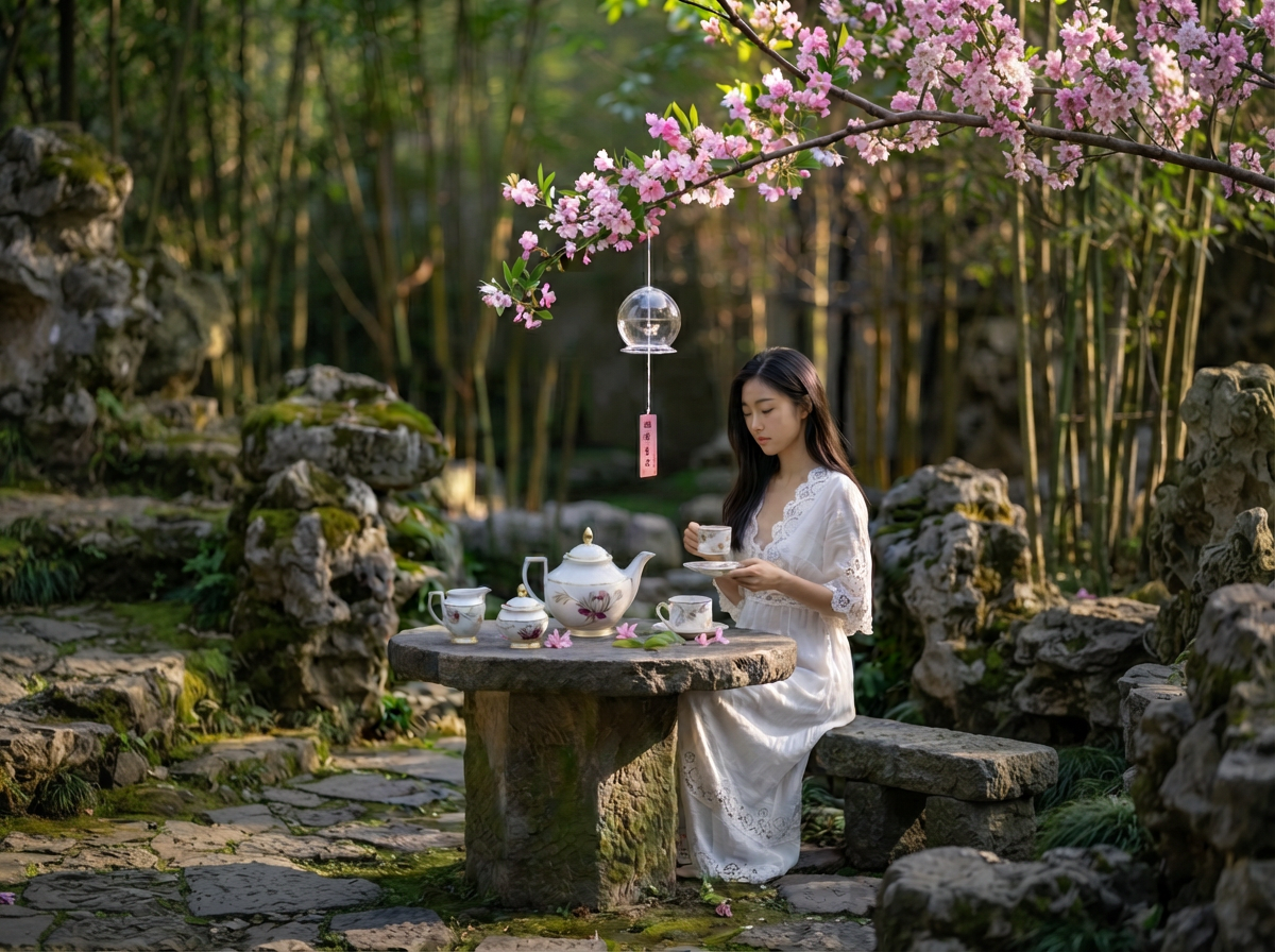 Bộ Ấm Trà Sứ Blooming Gold: Nâng Tầm Trải Nghiệm Trà Đạo